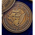Navy Military Seal Die-Struck Brass Coin